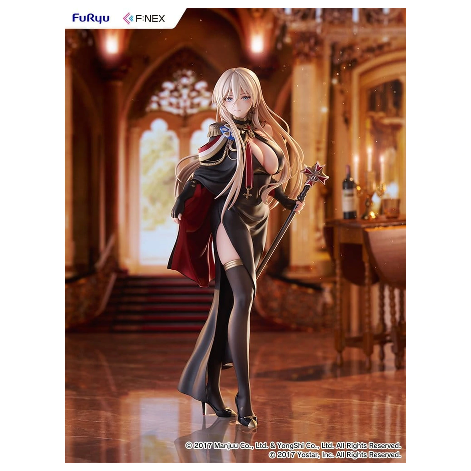 Azur Lane F:NEX 1/7 Bismarck Formal Dress Ver. PVC figura 25 cm termékfotó