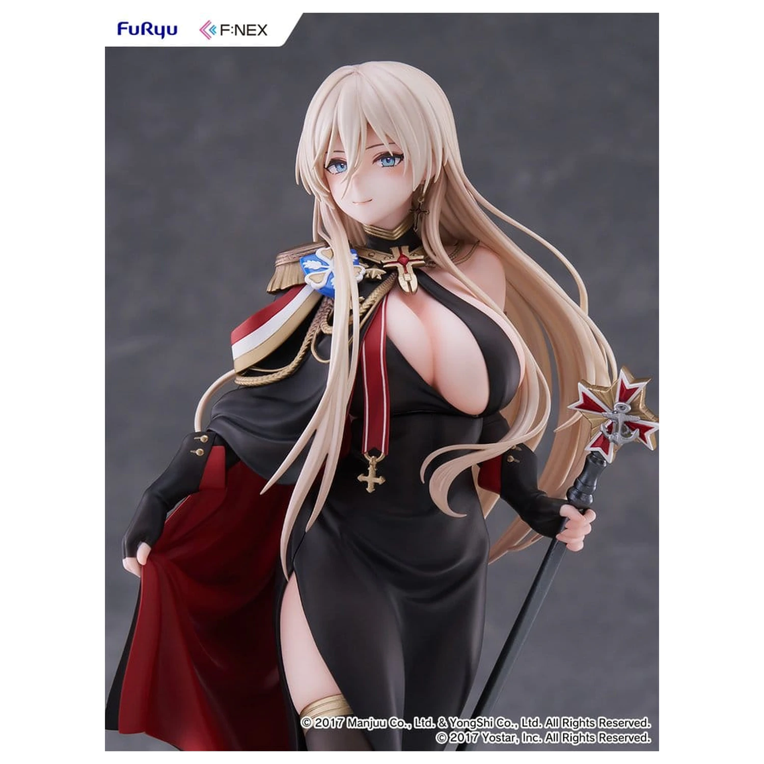 Azur Lane F:NEX 1/7 Bismarck Formal Dress Ver. PVC figura 25 cm termékfotó