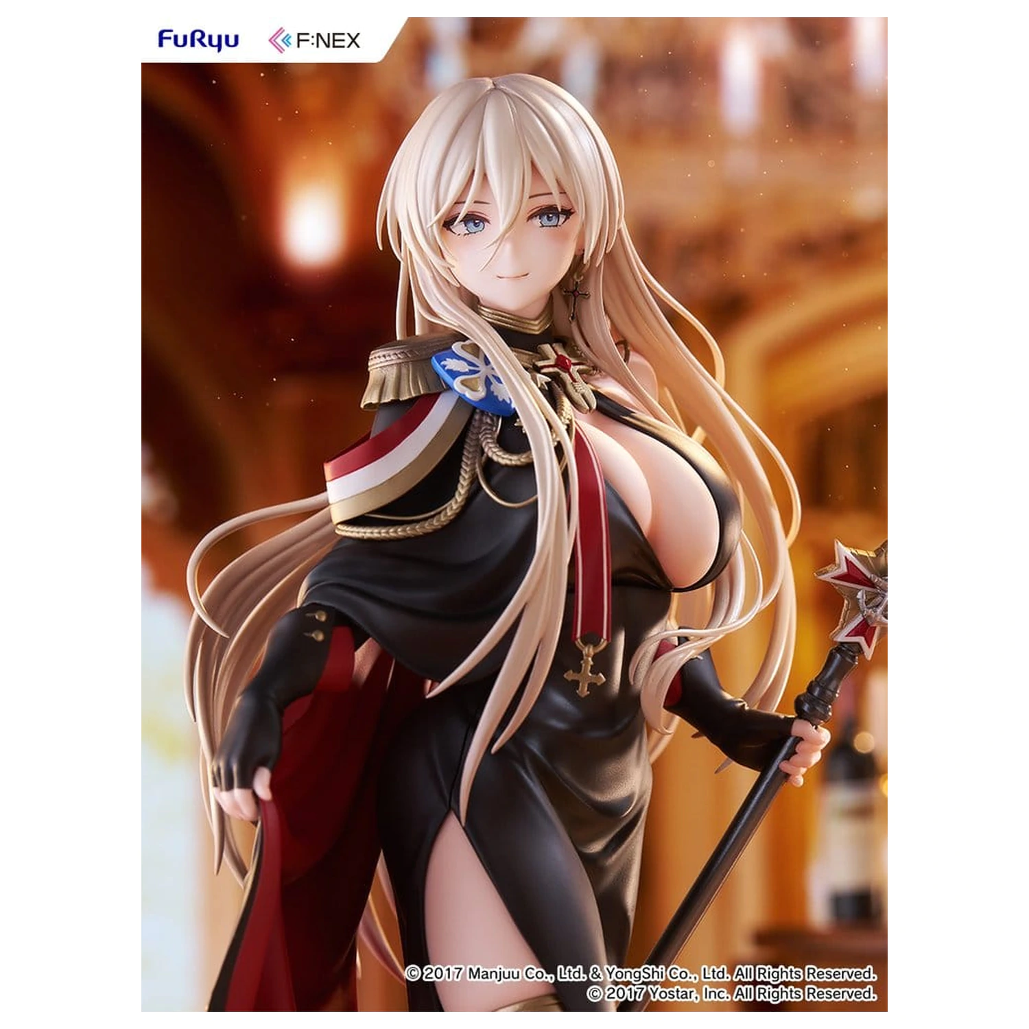 Azur Lane F:NEX 1/7 Bismarck Formal Dress Ver. PVC figura 25 cm termékfotó