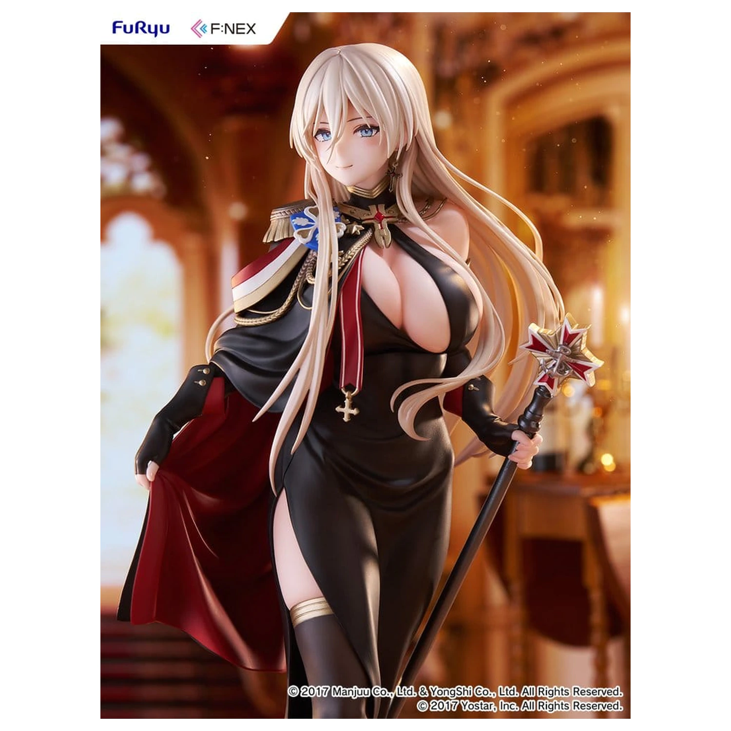 Azur Lane F:NEX 1/7 Bismarck Formal Dress Ver. PVC figura 25 cm termékfotó