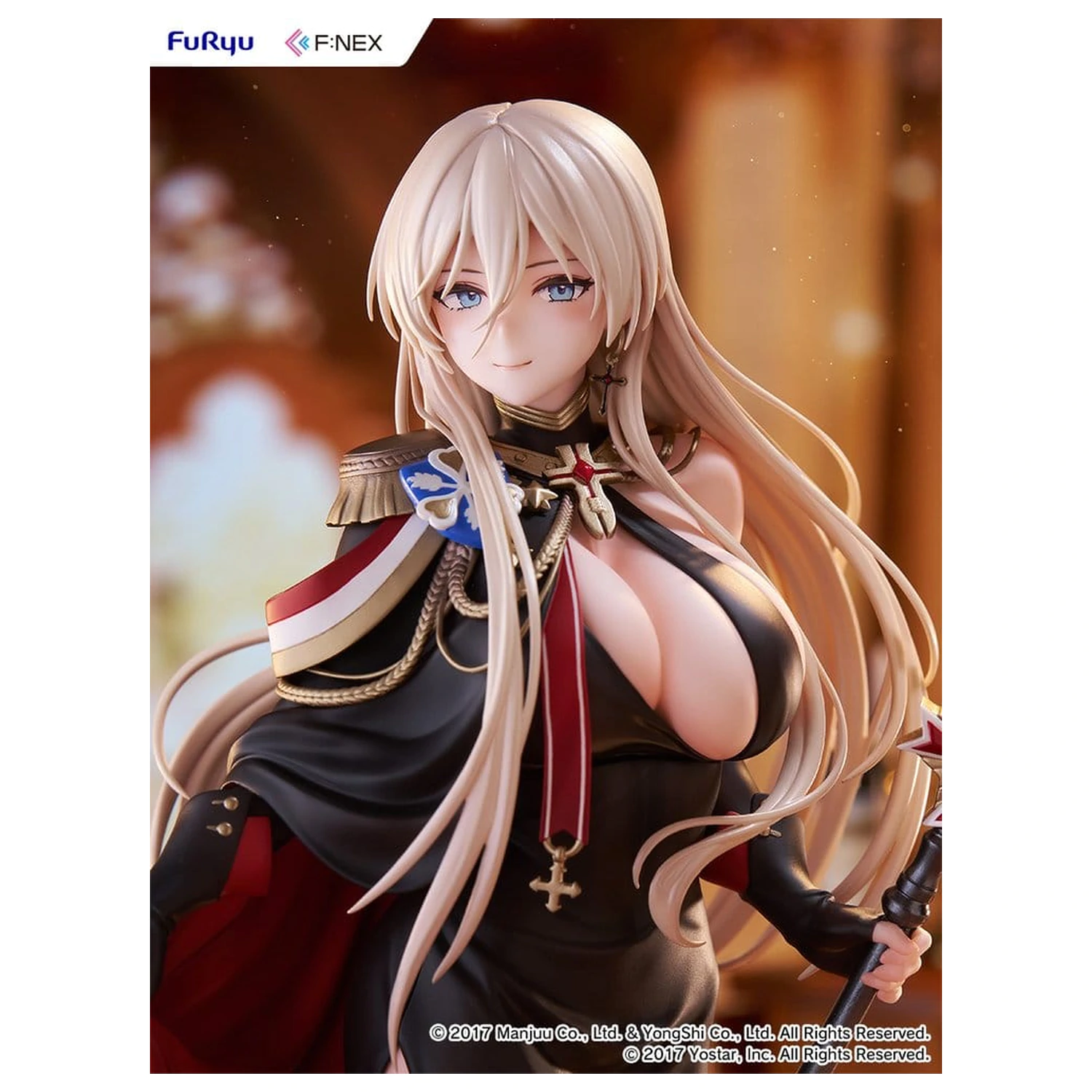 Azur Lane F:NEX 1/7 Bismarck Formal Dress Ver. PVC figura 25 cm termékfotó