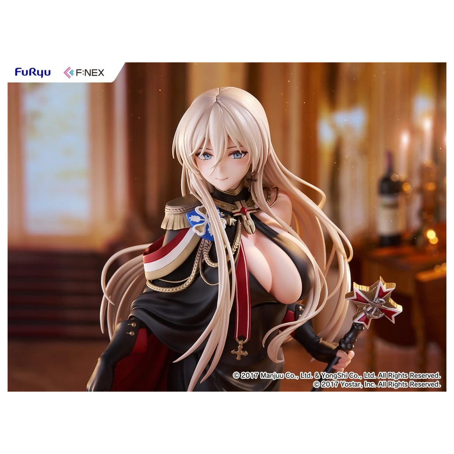 Azur Lane F:NEX 1/7 Bismarck Formal Dress Ver. PVC figura 25 cm termékfotó