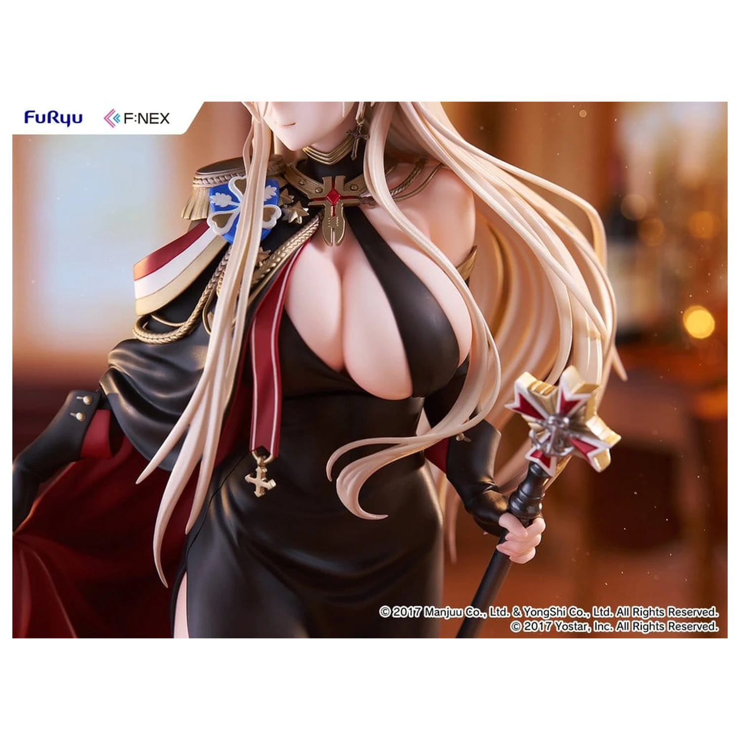 Azur Lane F:NEX 1/7 Bismarck Formal Dress Ver. PVC figura 25 cm termékfotó