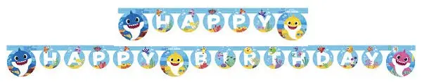 Baby Shark Happy Birthday felirat 2 m termékfotó