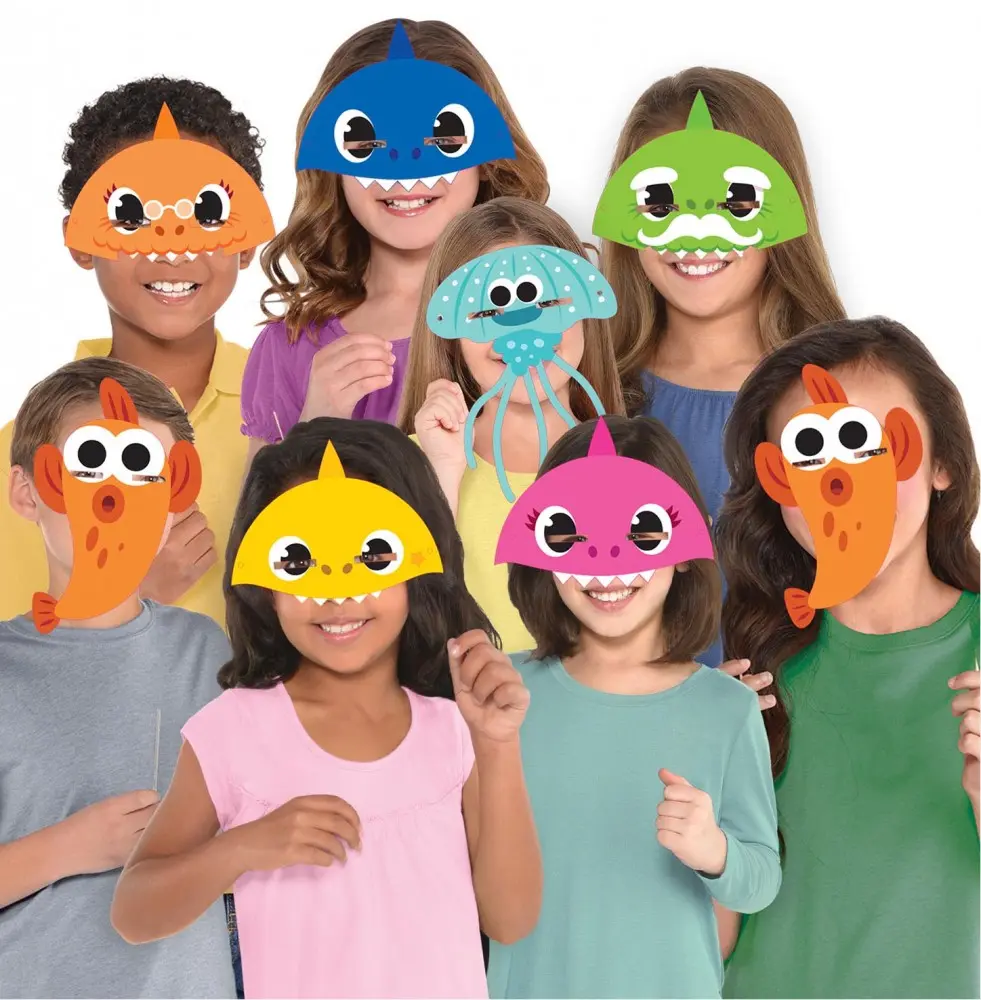 Baby Shark maszk, álarc 8 db-os termékfotó