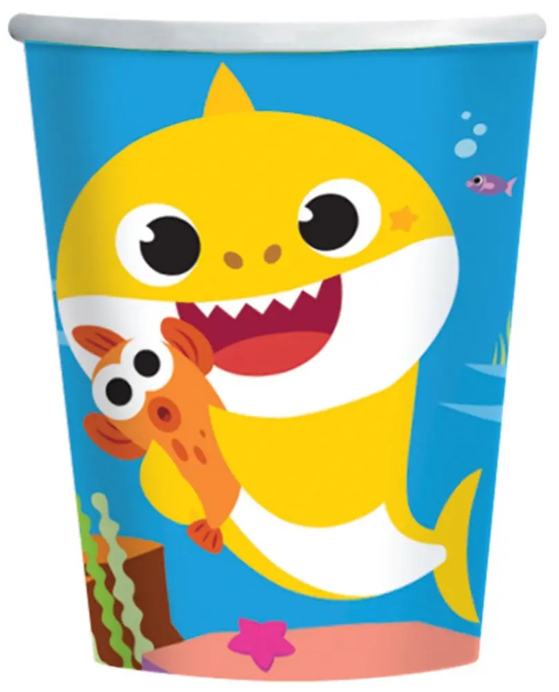 Baby Shark papír pohár 8 db-os 250 ml termékfotó