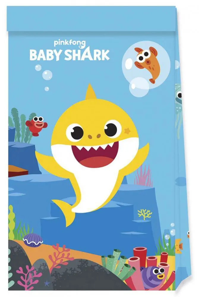 Baby Shark Papírzacskó 4 db-os termékfotó