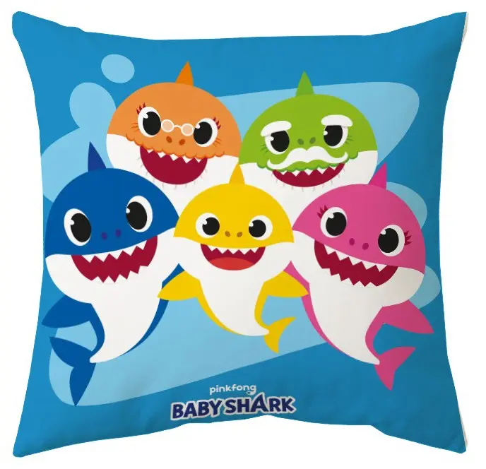 Baby Shark párna, díszpárna 40*40 cm termékfotó