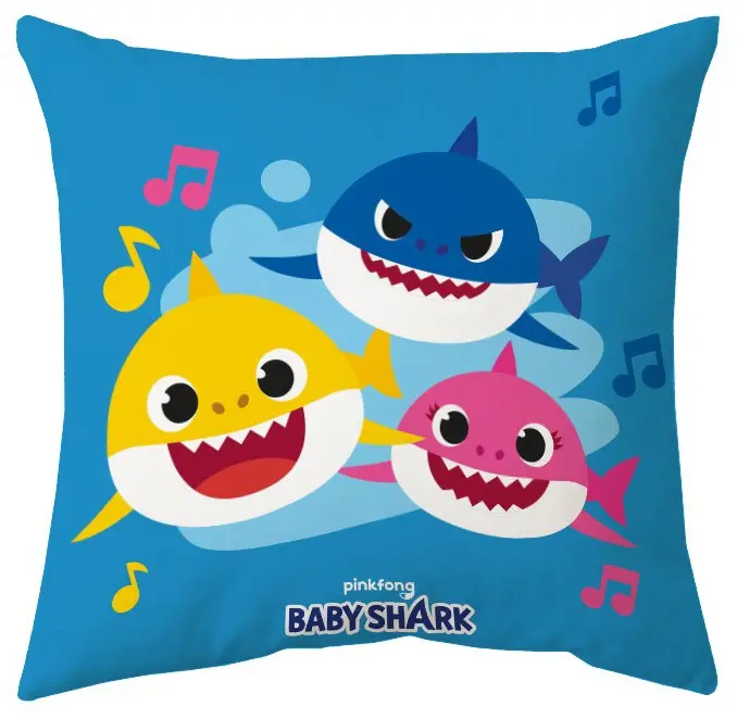 Baby Shark párna, díszpárna 40*40 cm termékfotó