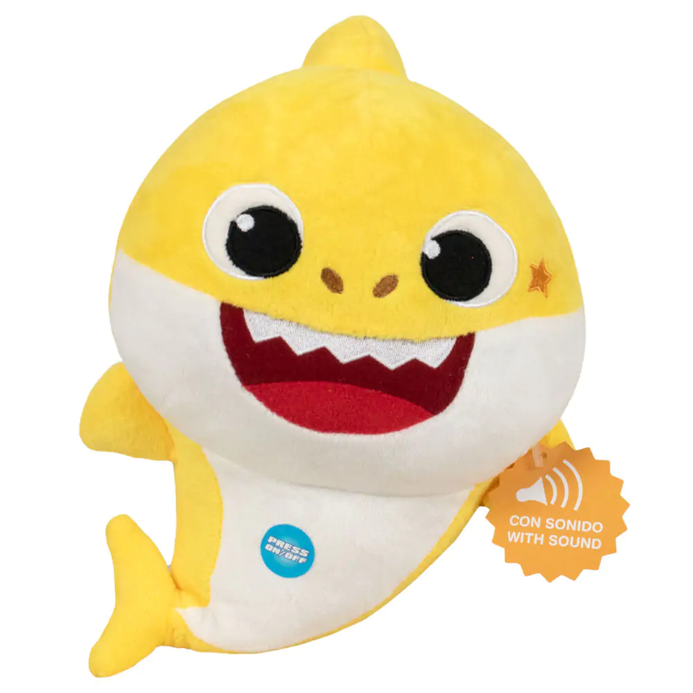 Baby Shark plüssfigura hanggal 17cm termékfotó