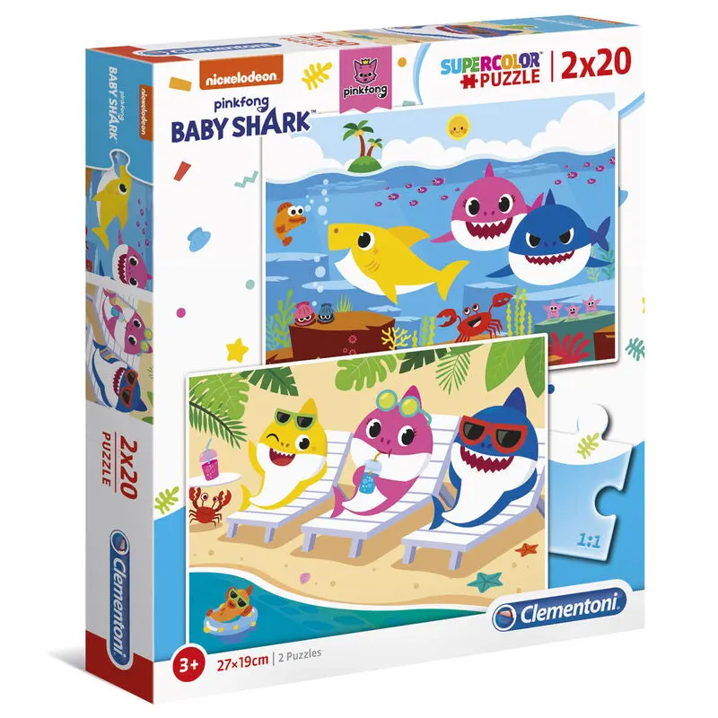 Baby Shark puzzle 2x20db-os termékfotó