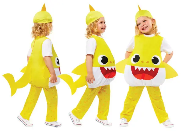 Baby Shark Yellow jelmez 3-4 év termékfotó