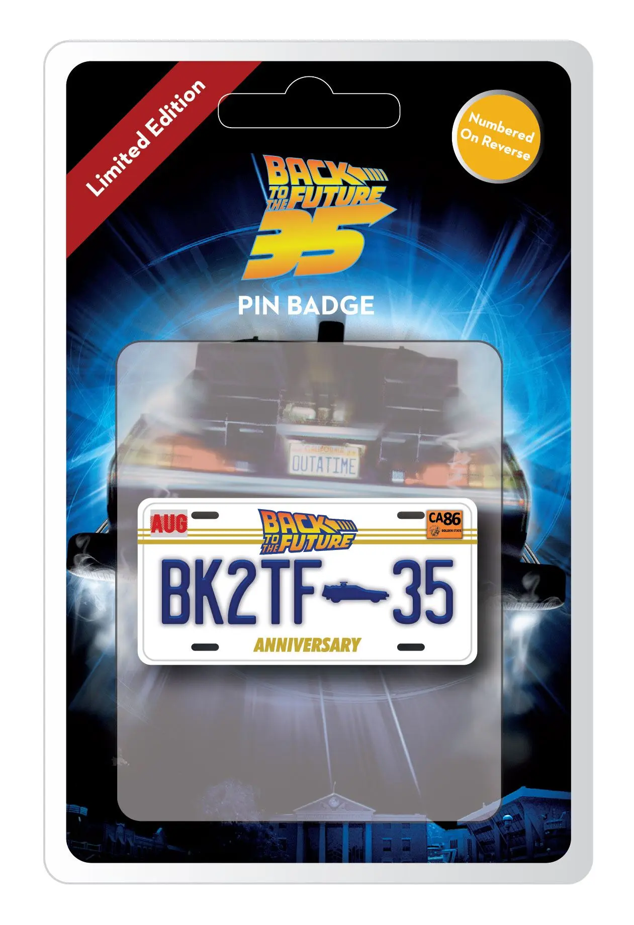 Back to the Future  35th Anniversary kitűző Limitált kiadás termékfotó
