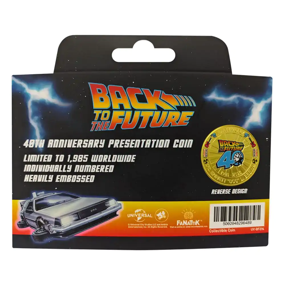 Back To The Future 40th Anniversary Gyűjthető érme Limitált kiadás      termékfotó