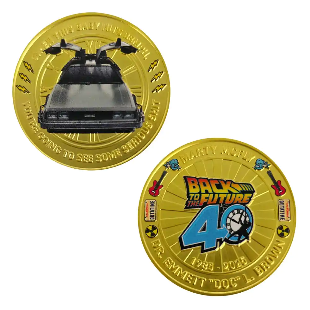 Back To The Future 40th Anniversary Gyűjthető érme Limitált kiadás      termékfotó