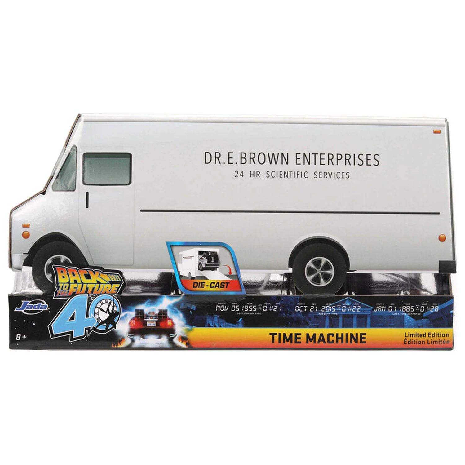 Back to the Future 40th Anniversary Time Machine Hollywood Rides DeLorean replika termékfotó