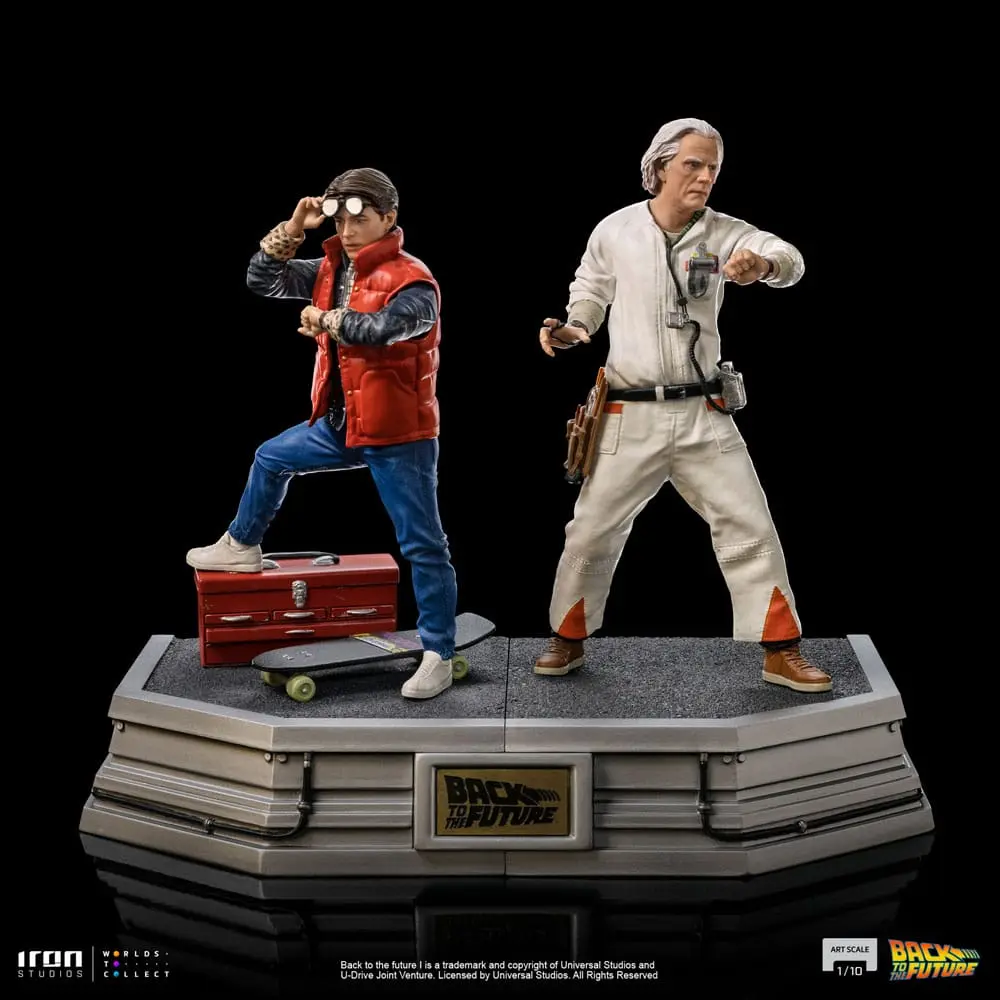 Back to the Future Art Scale 1/10 Doc Brown szobor figura 22 cm termékfotó