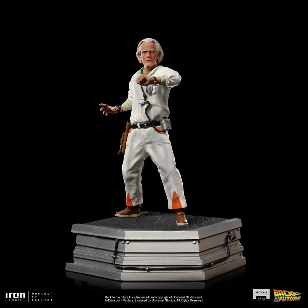 Back to the Future Art Scale 1/10 Doc Brown szobor figura 22 cm termékfotó