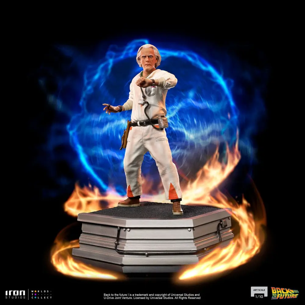 Back to the Future Art Scale 1/10 Doc Brown szobor figura 22 cm termékfotó