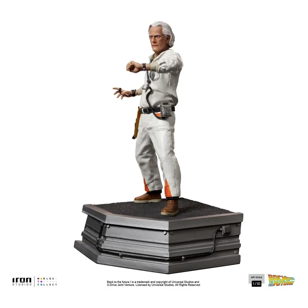 Back to the Future Art Scale 1/10 Doc Brown szobor figura 22 cm termékfotó