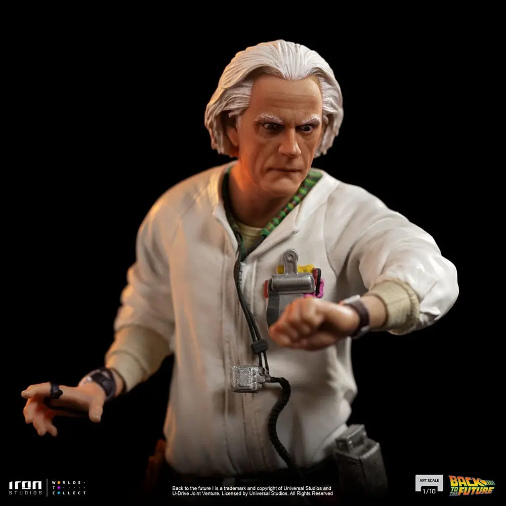 Back to the Future Art Scale 1/10 Doc Brown szobor figura 22 cm termékfotó