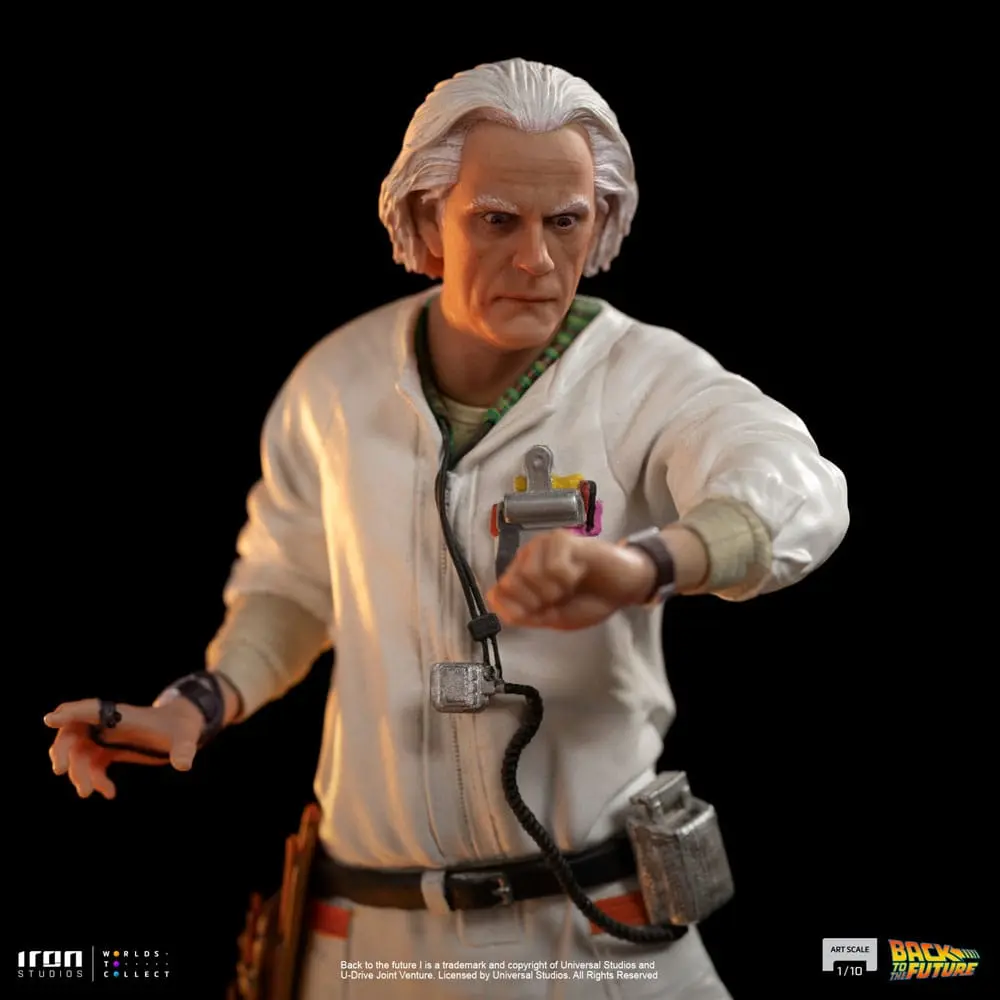 Back to the Future Art Scale 1/10 Doc Brown szobor figura 22 cm termékfotó
