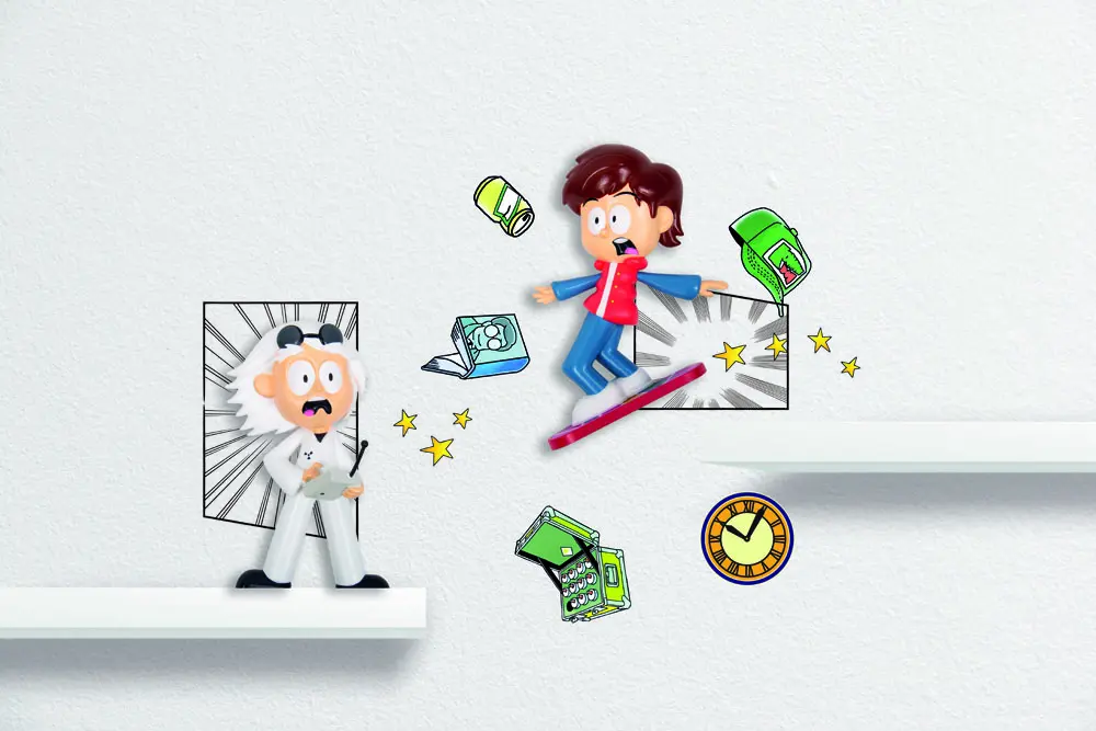 Back to the Future bögre, poháralátét étkészlet és kulcstartó csomag termékfotó