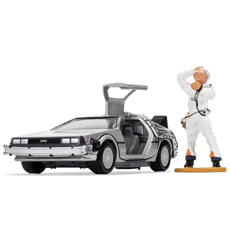 Back to the Future DeLorean + Doc Brown figura termékfotó
