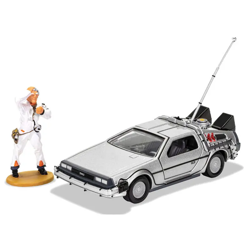 Back to the Future DeLorean + Doc Brown figura termékfotó