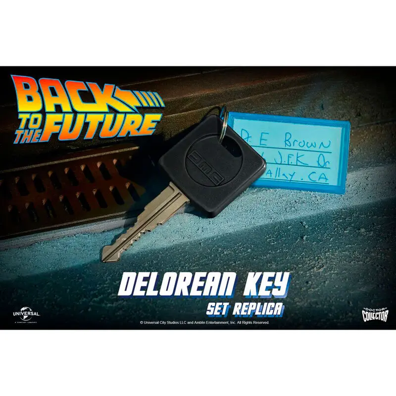 Back to the Future Delorean kulcs replika termékfotó