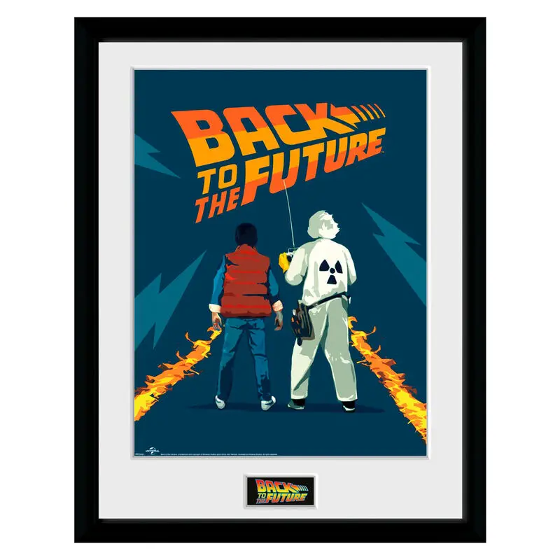 Back to the Future Doc és Marty bekeretezett poszter termékfotó