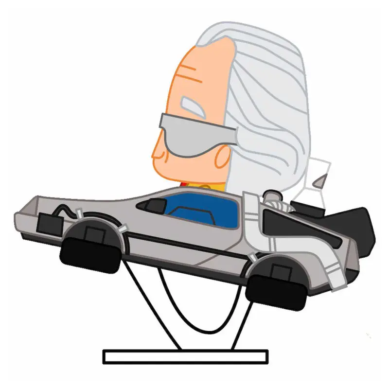 Back to the Future Doki a Dolorennel figura termékfotó