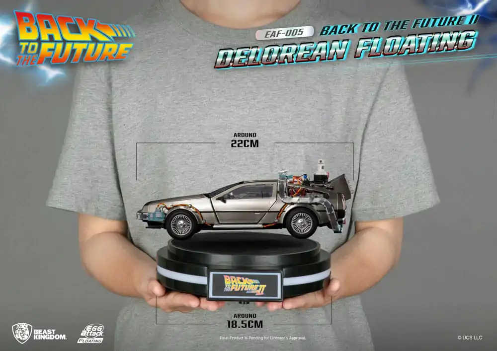 Back to the Future Egg Attack Floating Back to the Future II DeLorean Standard Version szobor figura 20 cm termékfotó