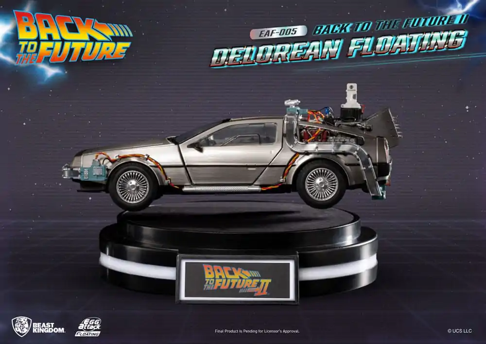 Back to the Future Egg Attack Floating Back to the Future II DeLorean Standard Version szobor figura 20 cm termékfotó