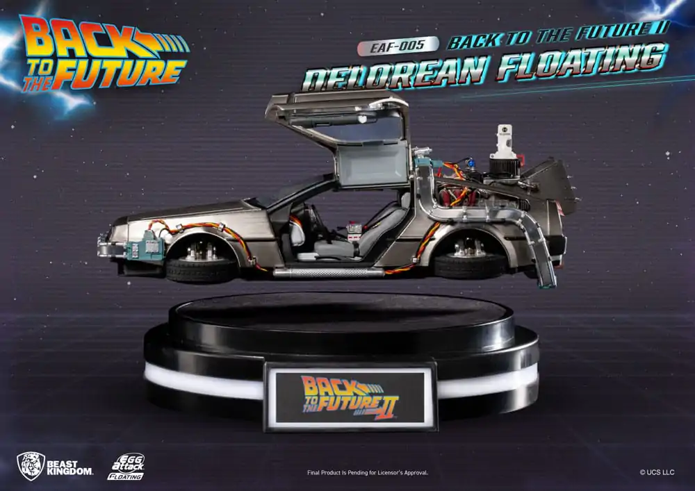 Back to the Future Egg Attack Floating Back to the Future II DeLorean Standard Version szobor figura 20 cm termékfotó