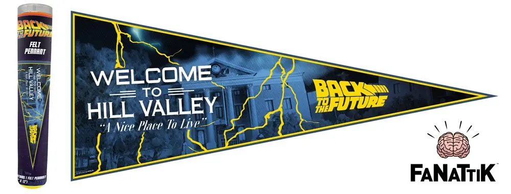 Back to the Future Felt Welcome To Hill Valley zászló termékfotó