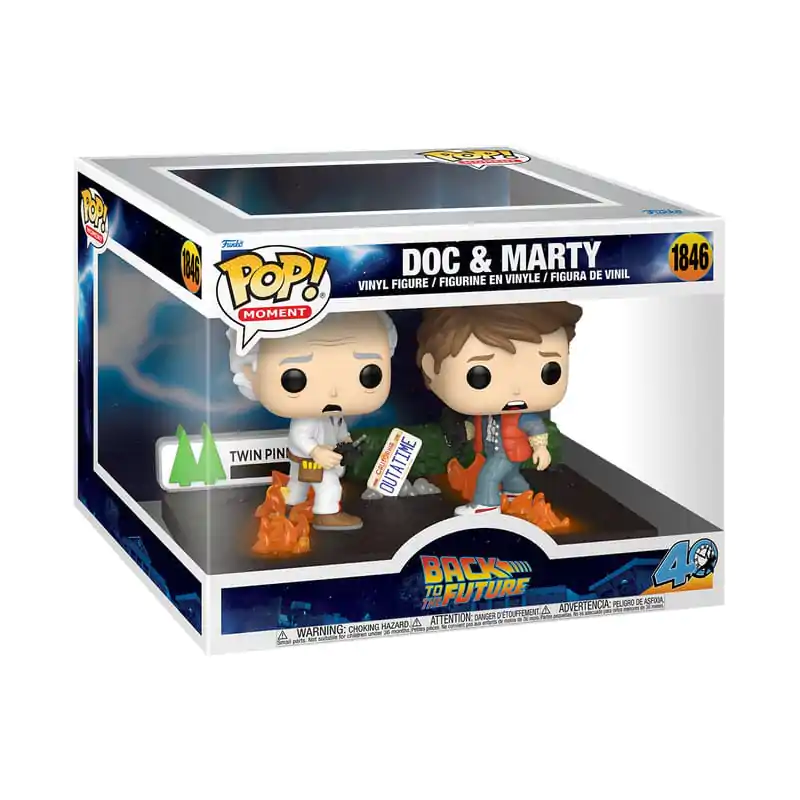 Back to the Future Funko POP Moments Vinyl figurák Doc&amp;Marty 9 cm termékfotó