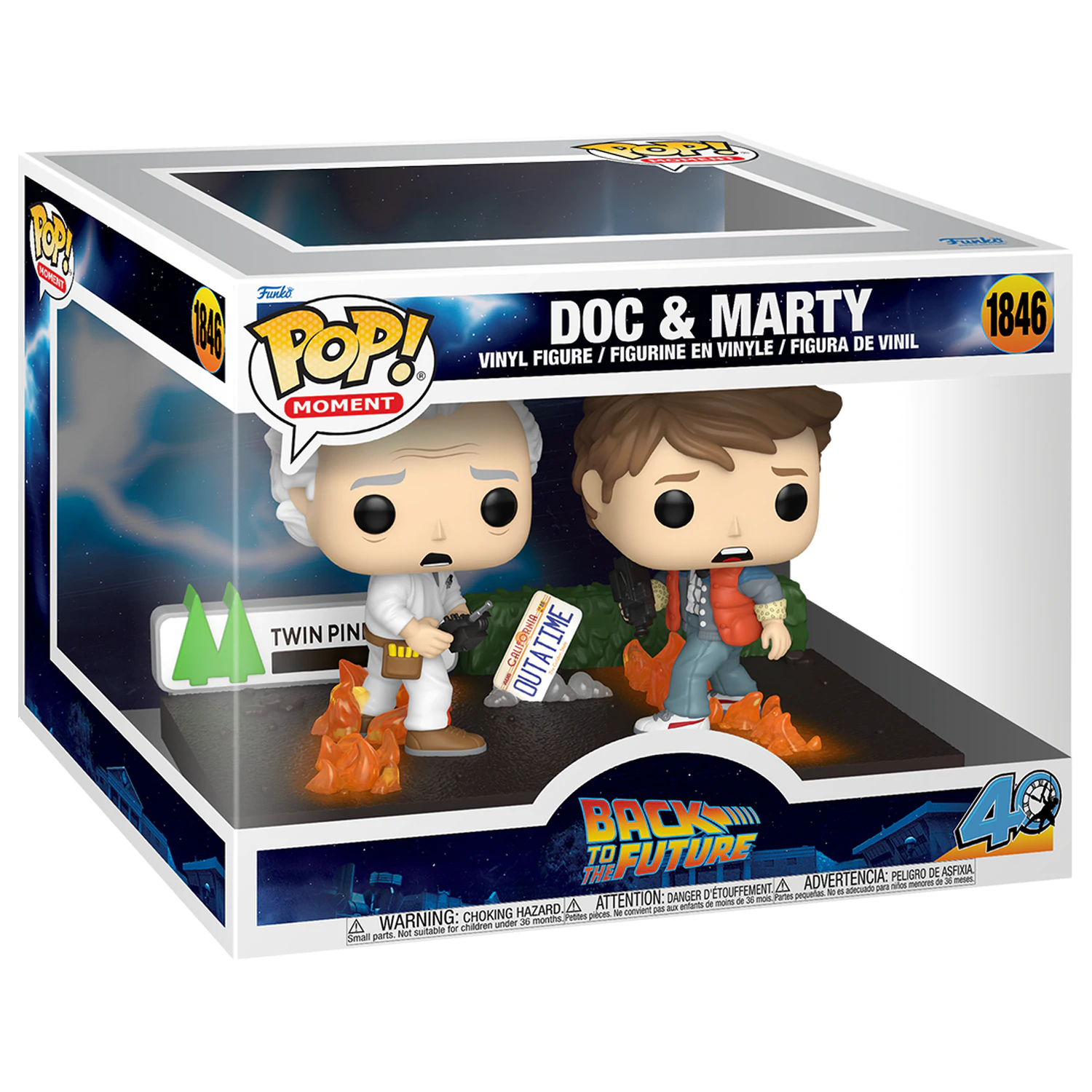Back to the Future Funko POP Moments Vinyl figurák Doc&Marty 9 cm termékfotó