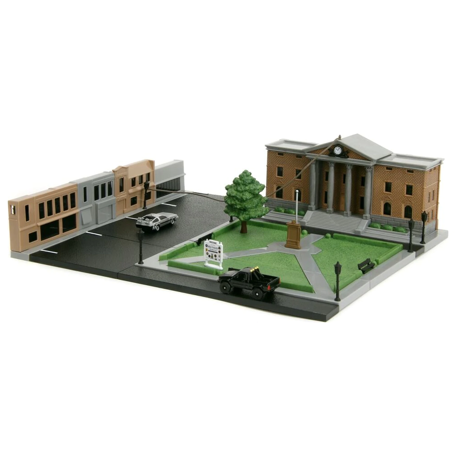 Back To The Future Hill Valley Courthouse Square diorama replika termékfotó