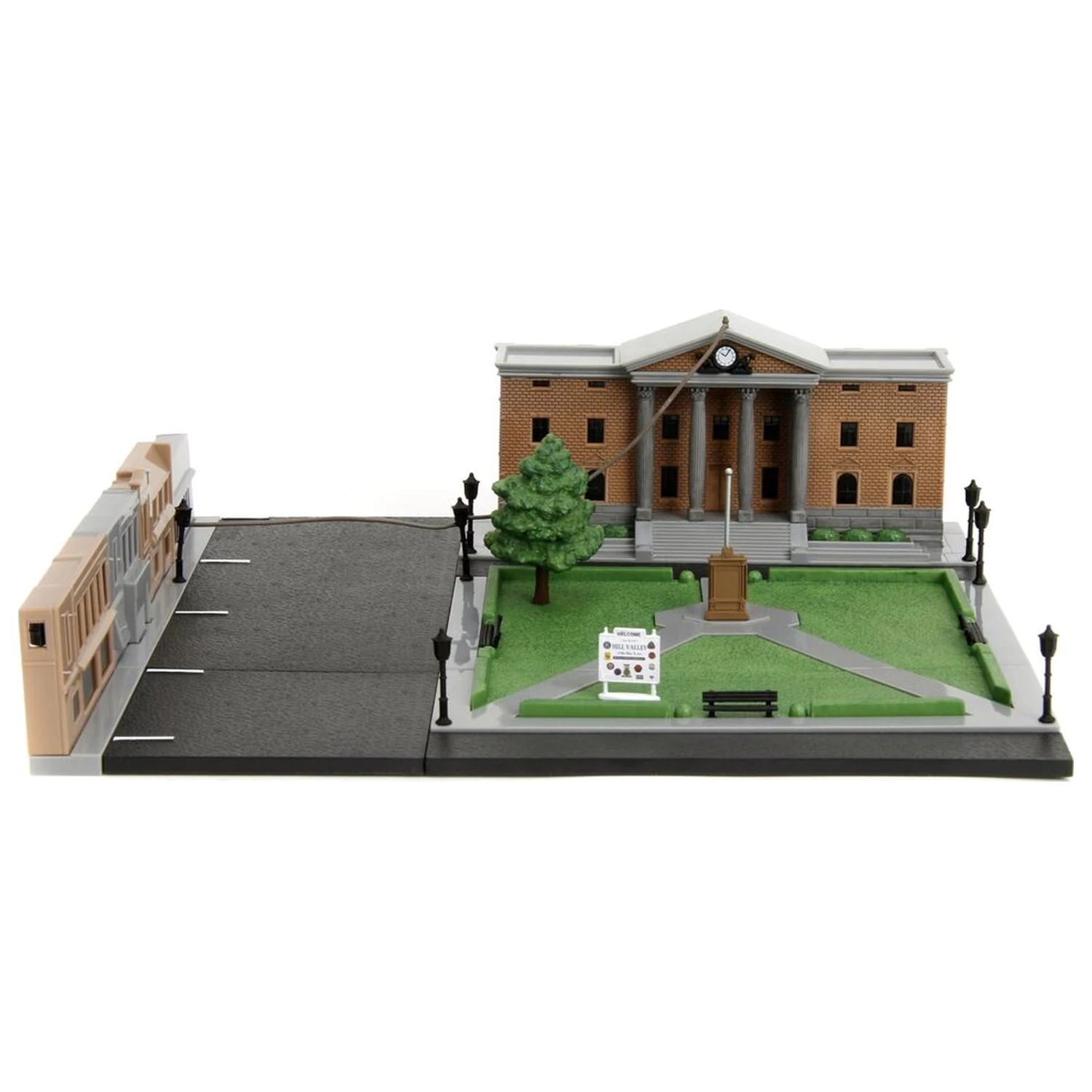 Back To The Future Hill Valley Courthouse Square diorama replika termékfotó