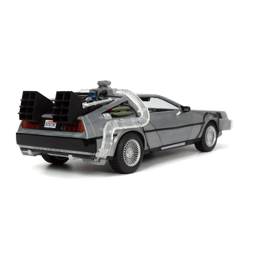 Back to the Future Hollywood Rides Diecast Model 1/24 Back to the Future 1 Time Machine termékfotó