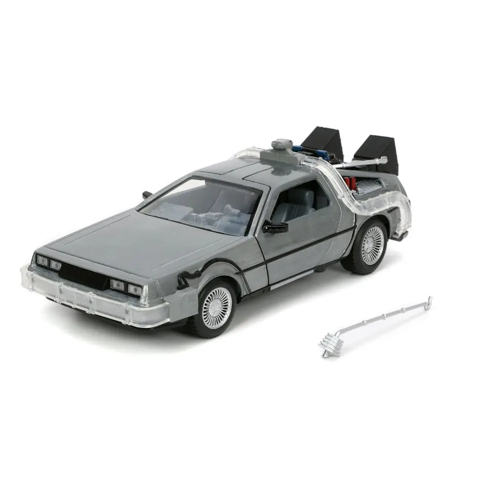 Back to the Future Hollywood Rides Diecast Model 1/24 Back to the Future 1 Time Machine termékfotó