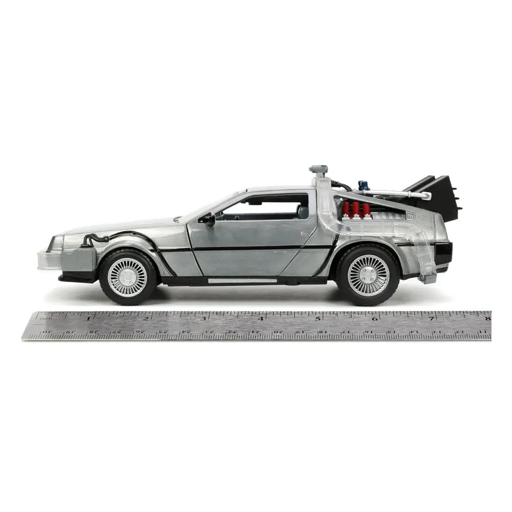 Back to the Future Hollywood Rides Diecast Model 1/24 Back to the Future 1 Time Machine termékfotó