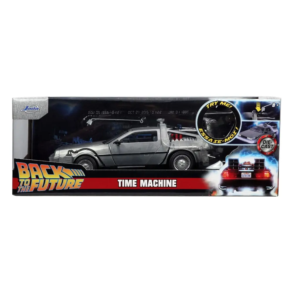 Back to the Future Hollywood Rides Diecast Model 1/24 Back to the Future 1 Time Machine termékfotó