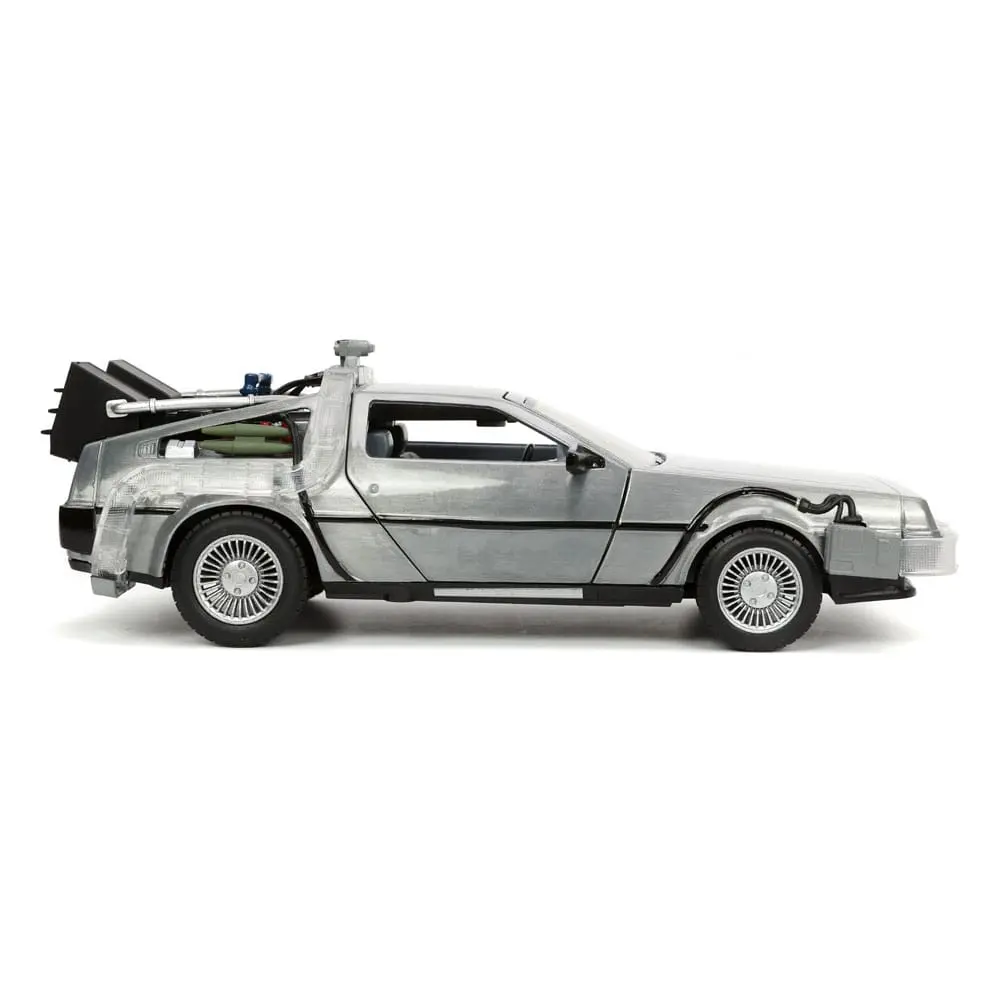 Back to the Future Hollywood Rides Diecast Model 1/24 Back to the Future 1 Time Machine termékfotó