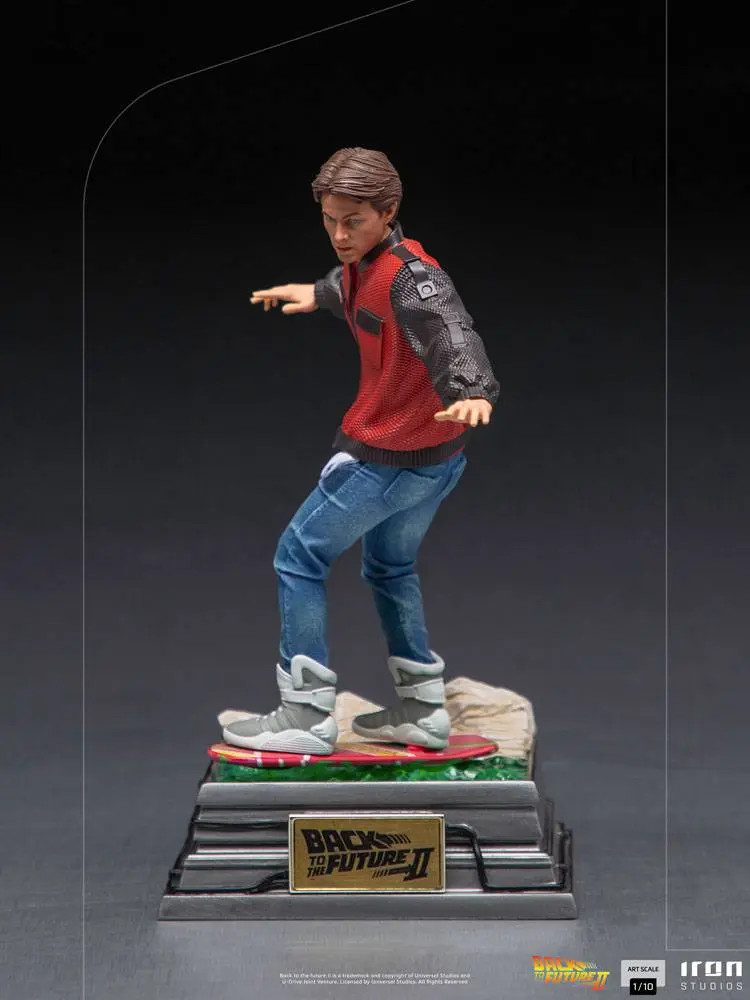 Back to the Future II Art Scale 1/10 Marty McFly on Hoverboard szobor figura 22 cm termékfotó