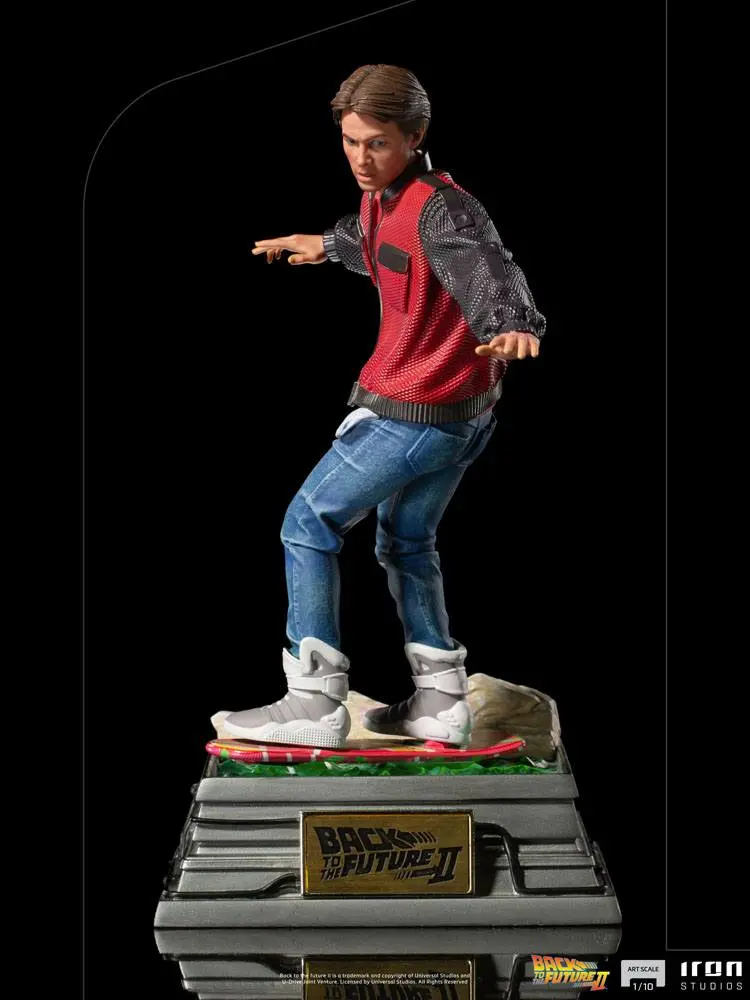 Back to the Future II Art Scale 1/10 Marty McFly on Hoverboard szobor figura 22 cm termékfotó