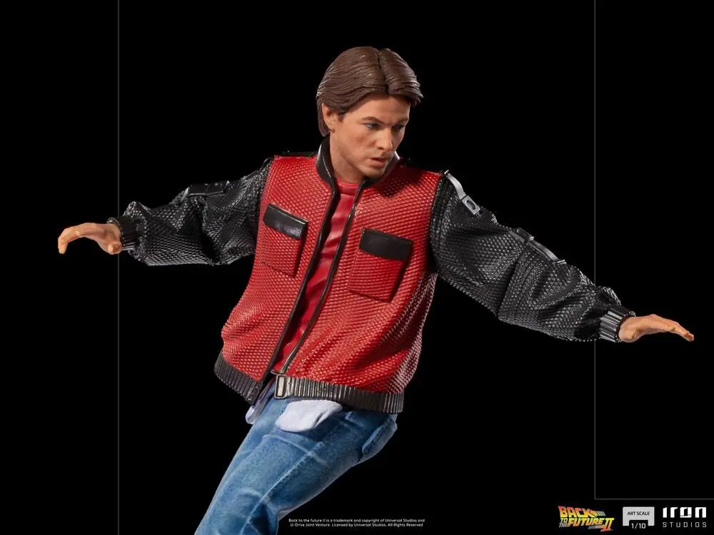 Back to the Future II Art Scale 1/10 Marty McFly on Hoverboard szobor figura 22 cm termékfotó