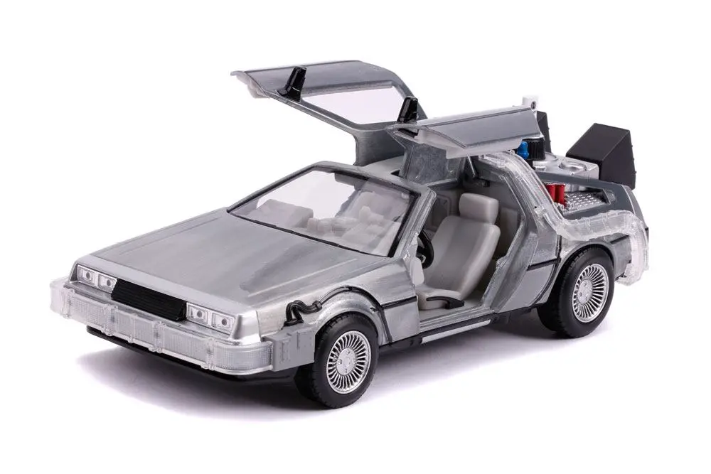 Back to the Future II Hollywood Rides Diecast Model 1/24 DeLorean Time Machine termékfotó