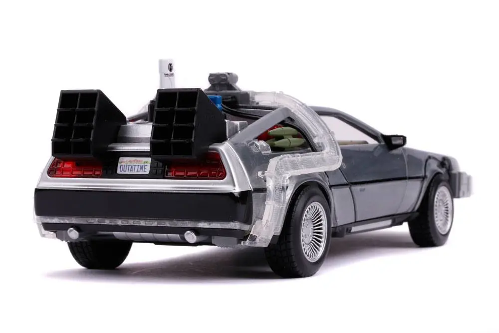 Back to the Future II Hollywood Rides Diecast Model 1/24 DeLorean Time Machine termékfotó